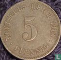 German Empire 5 pfennig 1910 (J) - Image 1