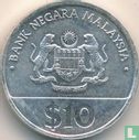 Malaysia 10 Ringgit 1987 "30th anniversary of Independence" - Bild 2
