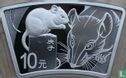 China 10 yuan 2020 (PROOF - type 1) "Year of the Rat" - Afbeelding 2