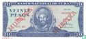 Cuba 20 Pesos 1990 Specimen - Image 1