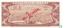 Cuba 10 Pesos 1978 Specimen - Afbeelding 2