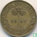 Afrique de l'Ouest britannique 1 shilling 1947 (sans marque d'atelier) - Image 1