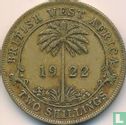 Afrique de l'Ouest britannique 2 shillings 1922 (sans marque d'atelier) - Image 1