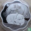 China 10 yuan 2019 (PROOF - type 2) "Year of the Pig" - Afbeelding 2