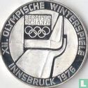 Oostenrijk 100 schilling 1976 (PROOF - adelaar) "Winter Olympics in Innsbruck" - Afbeelding 1