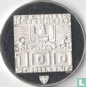 Austria 100 schilling 1976 (PROOF - shield) "Winter Olympics in Innsbruck" - Image 2