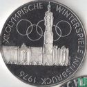 Oostenrijk 100 schilling 1975 (PROOF - adelaar) "1976 Winter Olympics in Innsbruck - Olympic rings" - Afbeelding 1