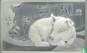 Chine 50 yuan 2019 (BE - type 1) "Year of the Pig" - Image 2
