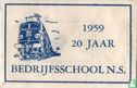 1959 20 Jaar Bedrijfsschool N.S. - Afbeelding 1