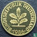 Duitsland 10 pfennig 1986 (PROOF - D) - Afbeelding 1