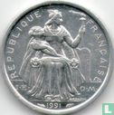 Polynésie française 1 franc 1991 - Image 1