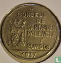 Santander, Palencia and Burgos 1 peseta 1937 - Afbeelding 1