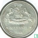 Lesotho 50 licente 1966 (type 2) "Independence attained" - Afbeelding 1