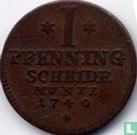 Brunswick-Lunebourg-Calenberg-Hanovre 1 pfenning 1740 (avec S) - Image 1