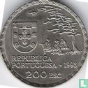 Portugal 200 escudos 1993 (koper-nikkel) "Portugese discoveries - 450th anniversary of Namban art" - Afbeelding 1