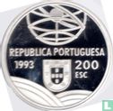 Portugal 200 escudos 1993 (PROOF - zilver) "Portugese discoveries - Espingarda" - Afbeelding 1