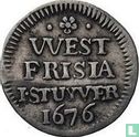 West-Friesland 1 stuyver 1676 - Afbeelding 1