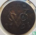 VOC 1 duit 1791 (Zeeland - smaller 7 and 9 in year) - Image 1
