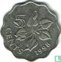 Swaziland 5 cents 1998 - Image 1