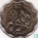 Swaziland 20 cents 1981 "FAO - World Food Day" - Afbeelding 1