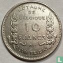 België 10 francs 1930 (FRA - positie B) "Centennial of Belgium's Independence" - Afbeelding 2