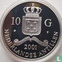 Netherlands Antilles 10 gulden 2001 (PROOF) "Elizabeth I sovereign" - Image 1
