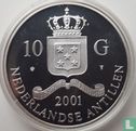 Nederlandse Antillen 10 gulden 2001 (PROOF) "Philip the Good adriesguilder" - Afbeelding 1