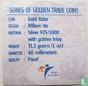 Netherlands Antilles 10 gulden 2001 (PROOF) "William III of Orange-Nassau golden rider" - Image 3