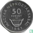 Ungarn 50 Forint 1961 (PP - Silber) "150th anniversary Birth of Ferenc Liszt" - Bild 1