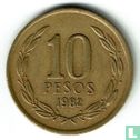 Chili 10 pesos 1982 - Image 1