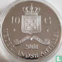 Netherlands Antilles 10 gulden 2001 (PROOF) "George III sovereign" - Image 1