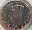 Pays-Bas ½ gulden 1861 (changement d'année par rapport à 18__) - Image 1