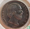 Pays-Bas ½ gulden 1861 (changement d'année par rapport à 18__) - Image 2