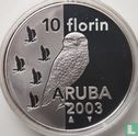 Aruba 10 florin 2003 (PROOFLIKE) "Owl" - Image 1