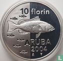 Aruba 10 Florin 2004 (PROOFLIKE) "Fish" - Bild 1
