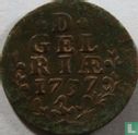 Gelderland 1 duit 1757 (cuivre) - Image 1