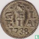 Gelderland 1 stuiver 1738 (zilver) "Bezemstuiver" - Afbeelding 1