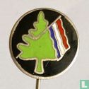 Kerstboom met Nederlandse vlag - Afbeelding 1