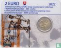 Slowakei 2 Euro 2022 (Coincard) "300th anniversary Construction of first steam engine for draining mines" - Bild 1