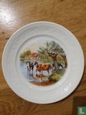 Wading cows plate - Image 1