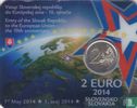 Slowakei 2 Euro 2014 (Coincard) "10th anniversary of the accession of the Slovak Republic to the European Union" - Bild 1
