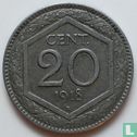 Italie 20 centesimi 1918 (surfrappe KM# 28) - Image 1