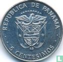 Panama 5 centésimos 1975 (type 2 - without FM) - Image 2