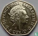 United Kingdom 50 pence 2022 (colourless) "50th anniversary of Pride UK" - Image 1