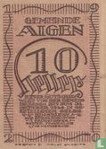 Aigen 10 Heller 1920 - Afbeelding 1
