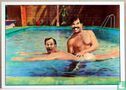 Two friens playing in a pool - Bild 1