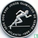 Sao Tomé en Principe 1000 dobras 1993 (PROOF) "1996 Summer Olympics in Atlanta - Running" - Afbeelding 2