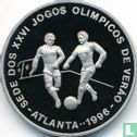 Sao Tomé en Principe 1000 dobras 1993 (PROOF) "1996 Summer Olympics in Atlanta - Football" - Afbeelding 2