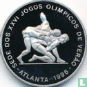 Sao Tomé en Principe 1000 dobras 1993 (PROOF) "1996 Summer Olympics in Atlanta - Wrestling" - Afbeelding 2