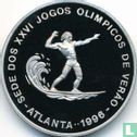 Sao Tome and Principe 1000 dobras 1993 (PROOF) "1996 Summer Olympics in Atlanta - Surfing" - Image 2